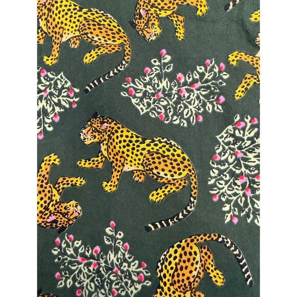 HAUTE DREAMZ‎ Women’s Short Pajama Set Green Cheetah Fun Jungle Print Small - Picture 5 of 13